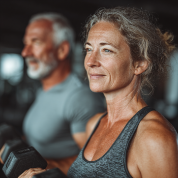 Instructor guiando ejercicio